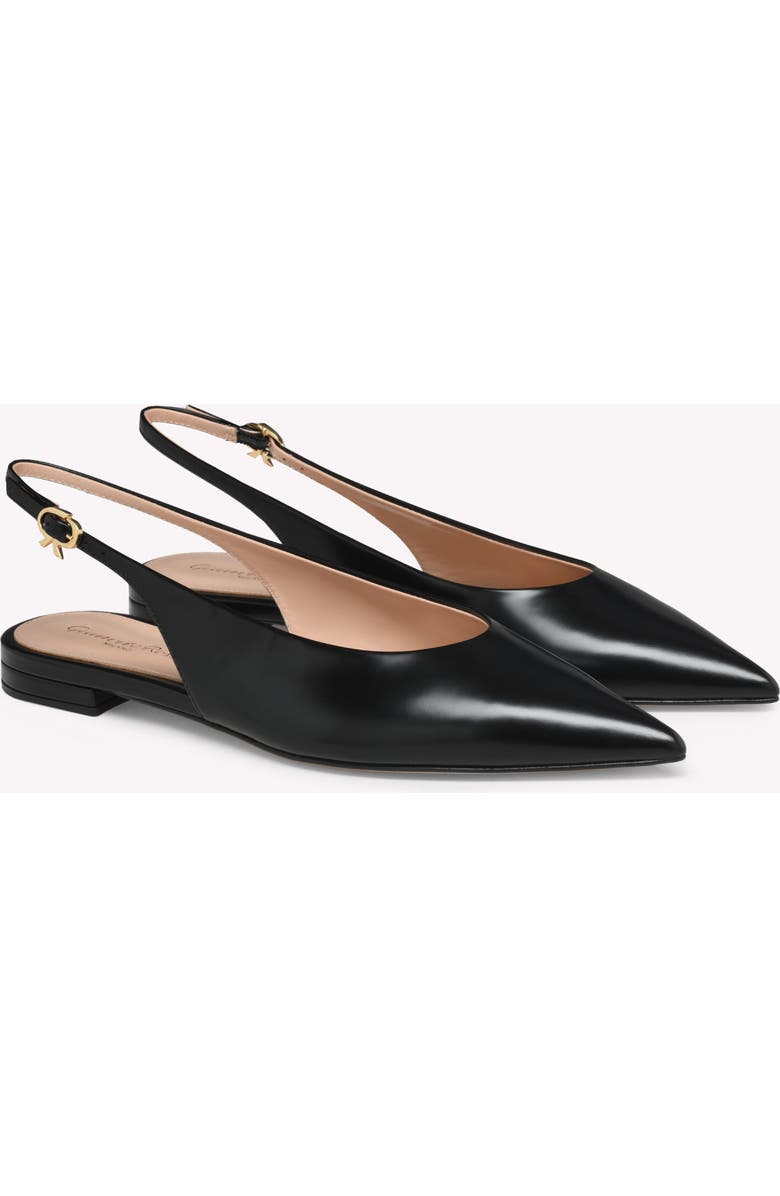 Gianvito Rossi Robbie Sling 05, Alternate, color, Black Patent