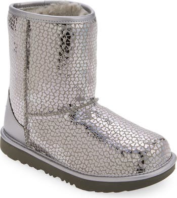 UGG Girl's Classic Metallic Leather hotsell Boots Big Girl Size 5