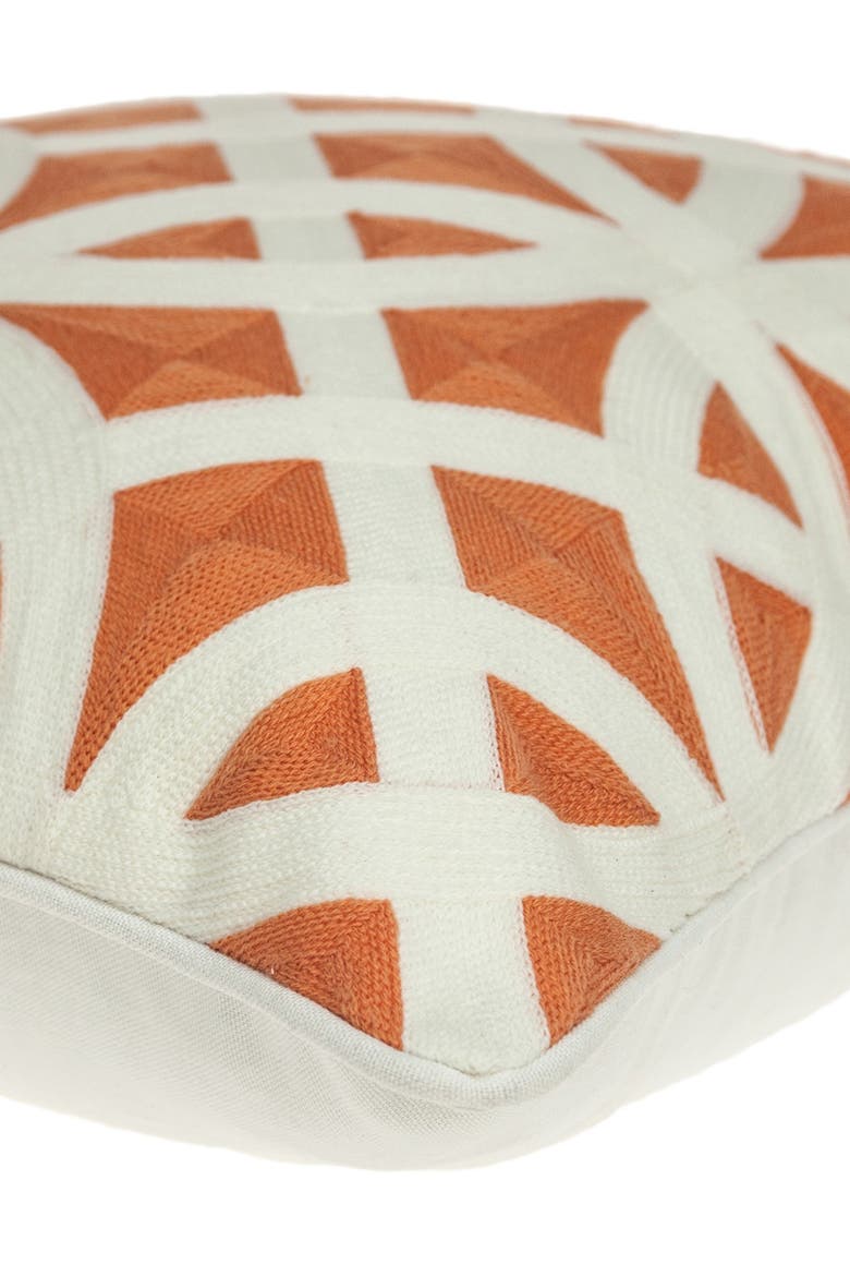 Chano Transitional Pillow - 20" x 20" - Orange, Alternate, color, ORANGE