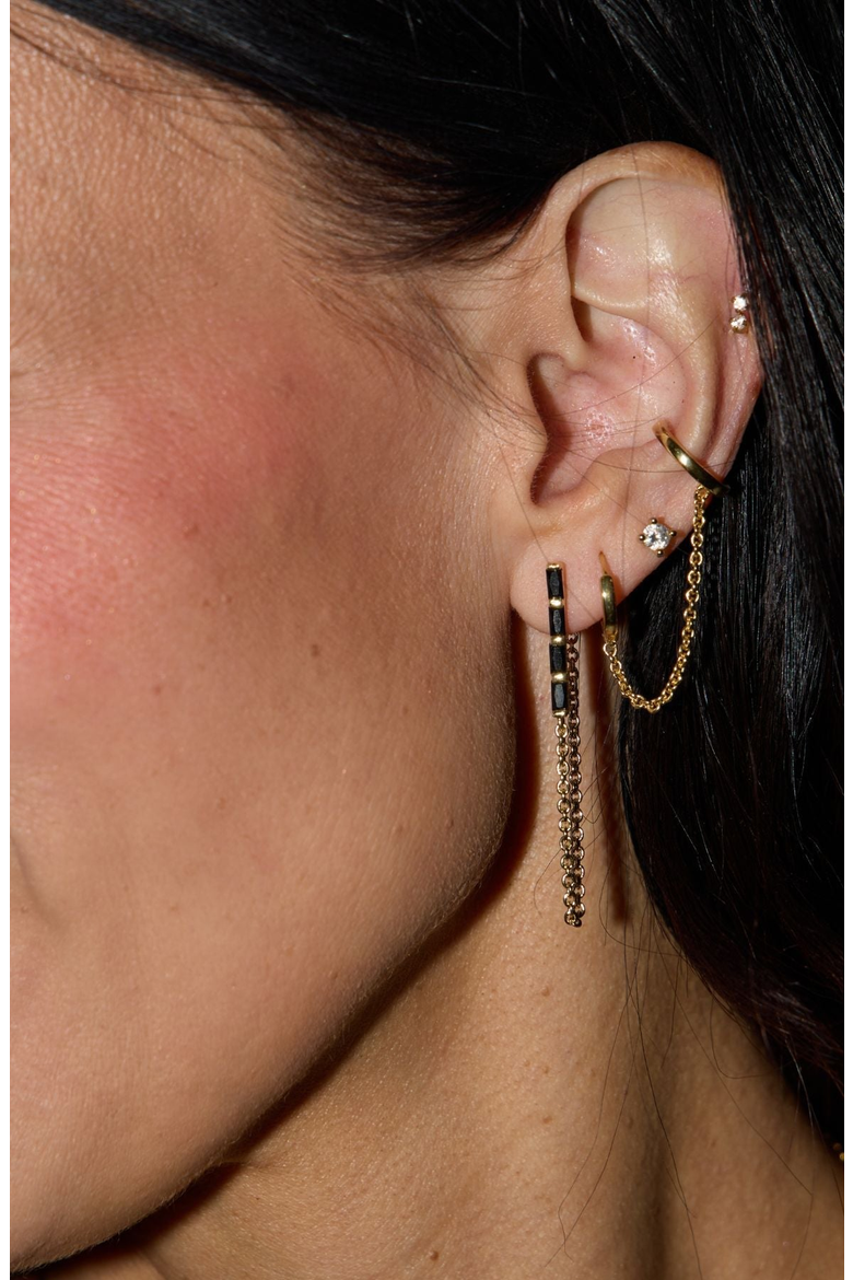 Lucia Statement Earrings, Alternate, color, Black
