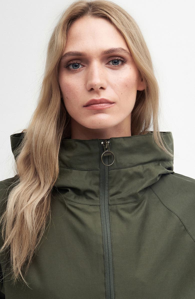 Barbour Heron Waterproof Jacket, Alternate, color, Olive