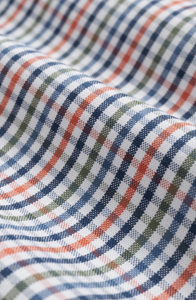 Brooks Brothers Gingham Check Wrinkle Resistant Stretch Cotton Button-Down Shirt, Alternate, color, Multicheck