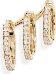MARIA TASH Diamond Eternity Triple Linked Hoop Earring and Cuff