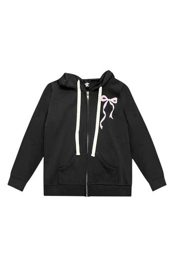 Pixielane Kids' Soft Zip Hoodie In Black