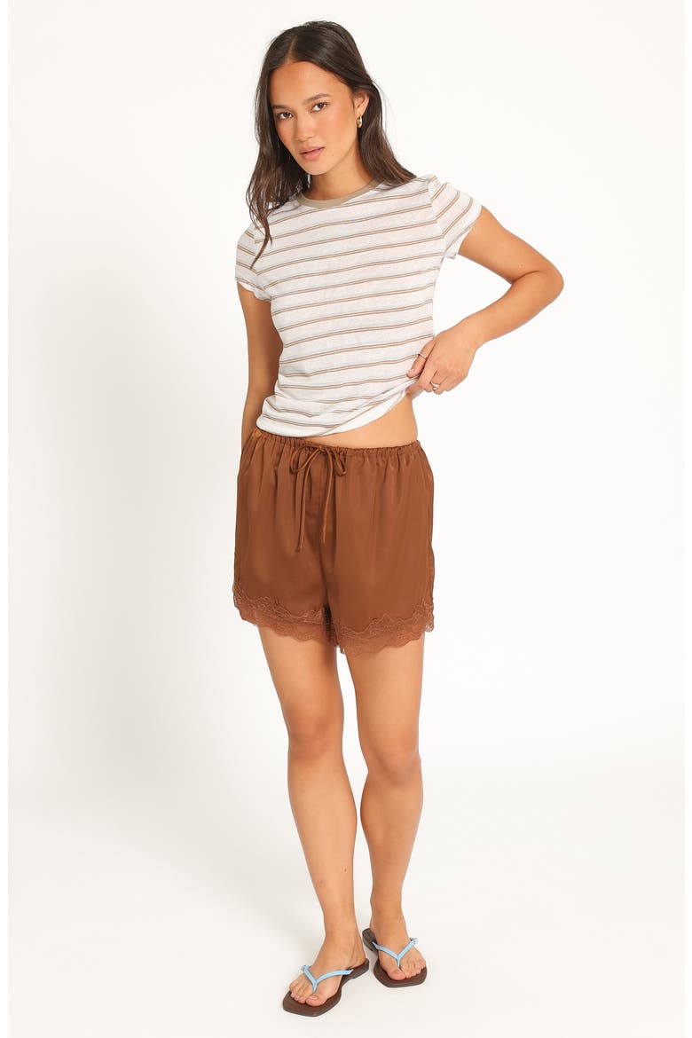 Billi Stripe Baby Tee, Alternate, color, BEIGE STRIPE