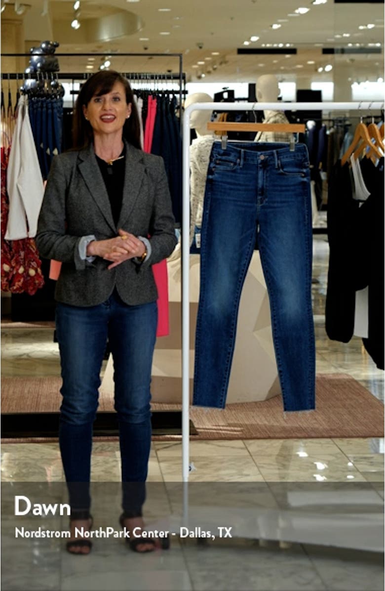 The Looker Fray Hem Ankle Skinny Jeans, sales video thumbnail