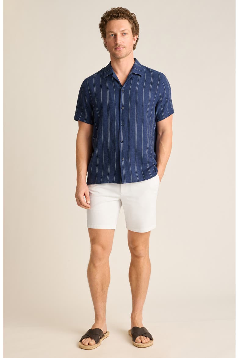 Riviera Stripe Linen Blend Camp Shirt, Alternate, color, INDY LINEN STRIPE AS HEADER