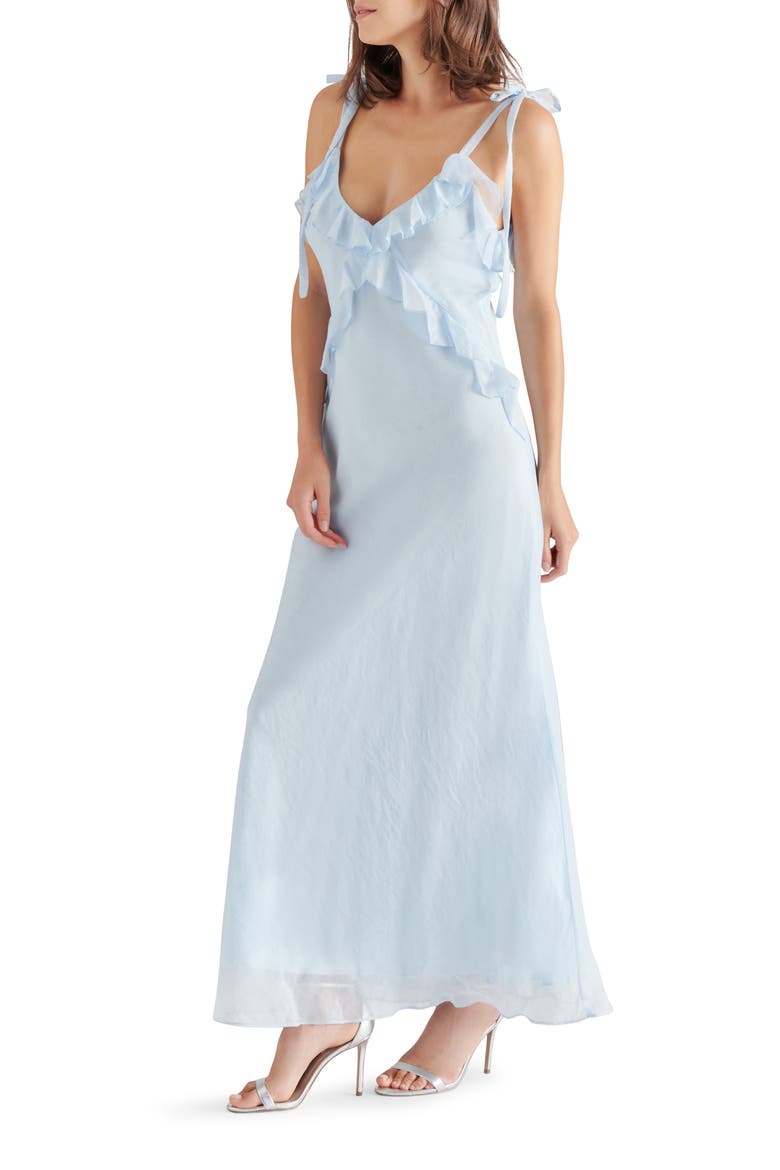 Adalina Ruffle Maxi Dress, Alternate, color, MORNING BLUE