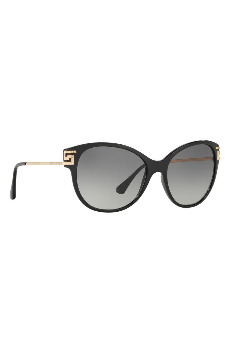 Versace 57mm Gradient Cat Eye Sunglasses, Alternate, color,