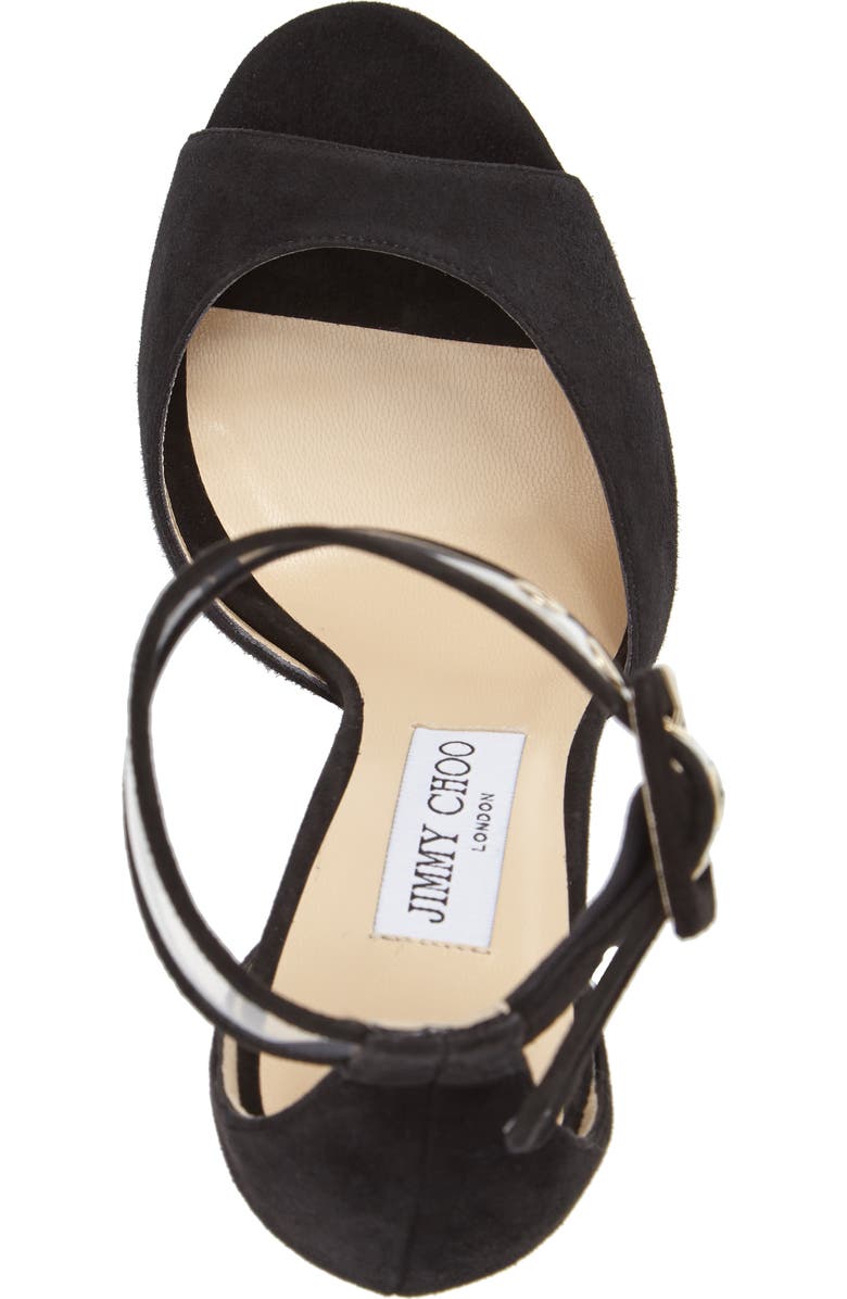 Jimmy Choo Mayner Ankle Cuff Platform Sandal, Alternate, color,