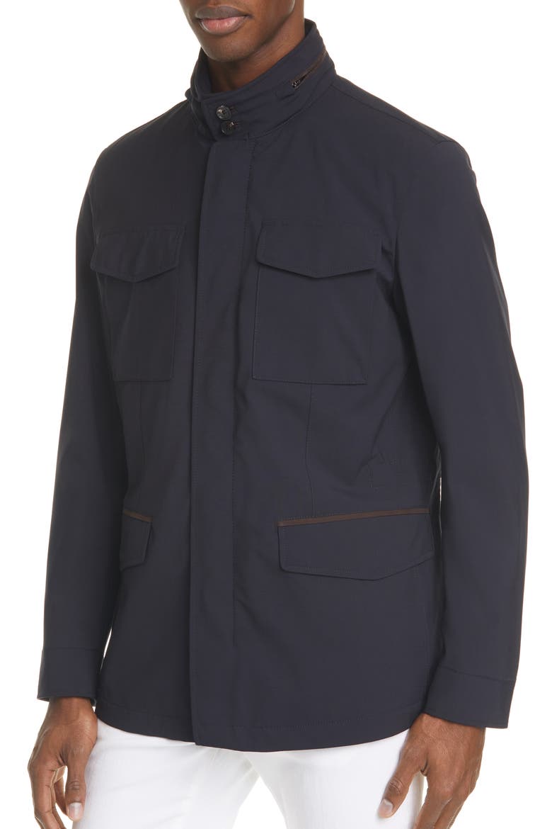 Trofeo Wool Field Jacket, Alternate, color, NAVY
