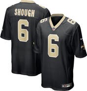Nike Men's Nike Tyler Shough Black New Orleans Saints Game Jersey