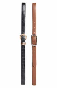 2-for-1 Assorted Faux Leather Belts