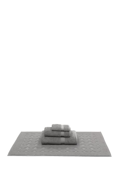 Sinemis Terry 4-Piece Towel Set - Dark Grey