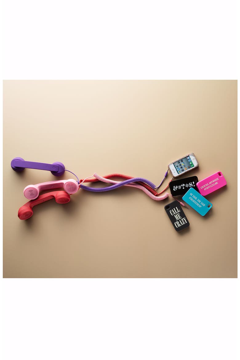 'Pop Phone' Handset, Alternate, color, BLACK