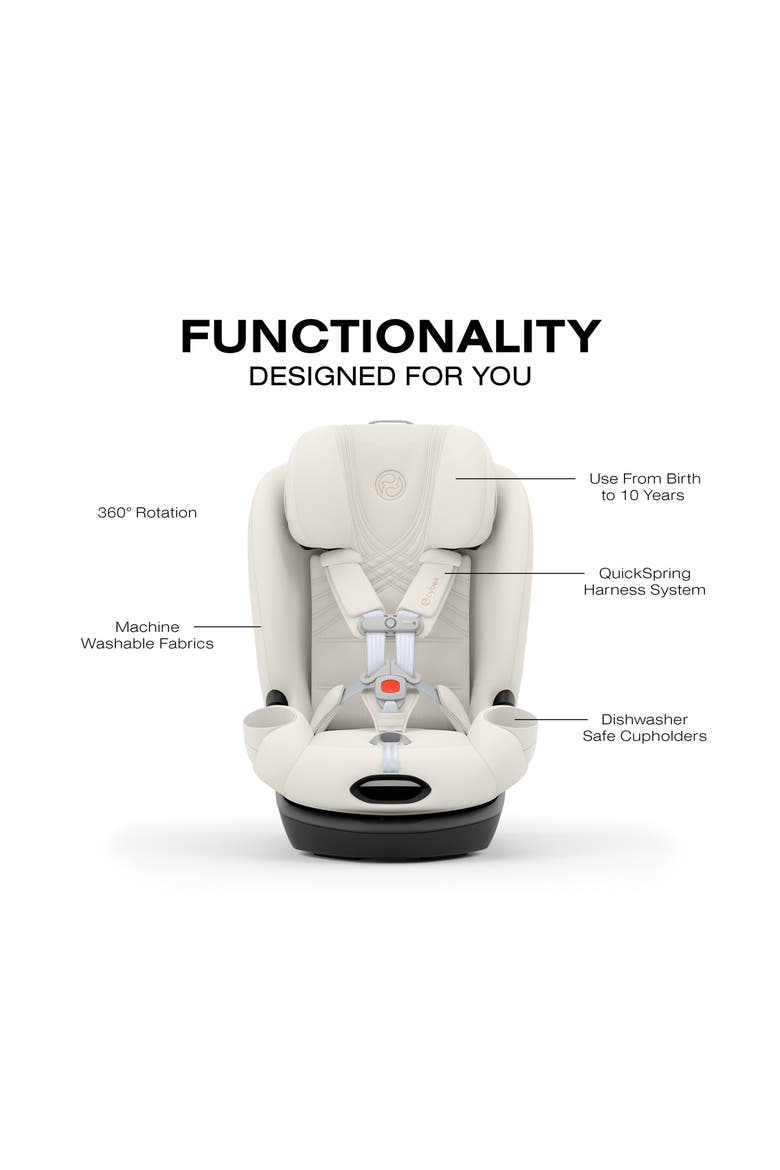 Callisto T 360 Car Seat, Alternate, color, OFF WHITE