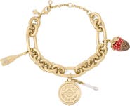 Kate Spade Caviar & Crimson Charm Bracelet