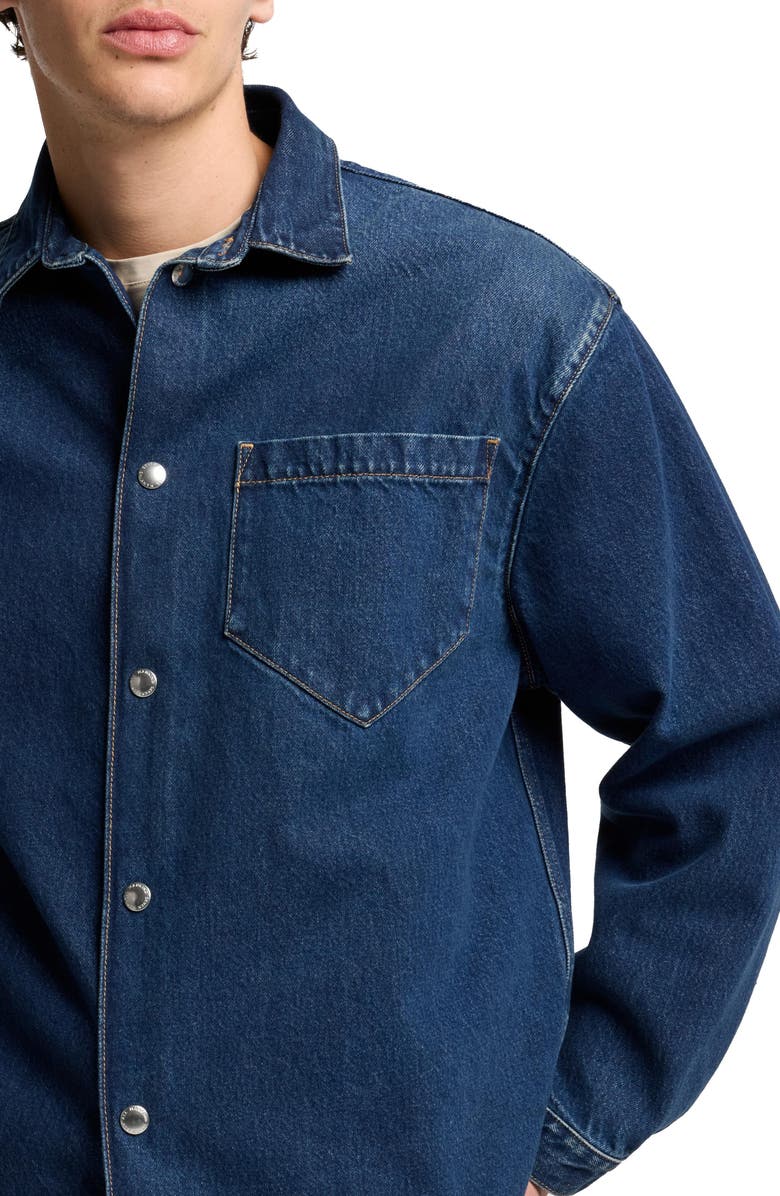 7 For All Mankind Denim Overshirt, Alternate, color, Enduring