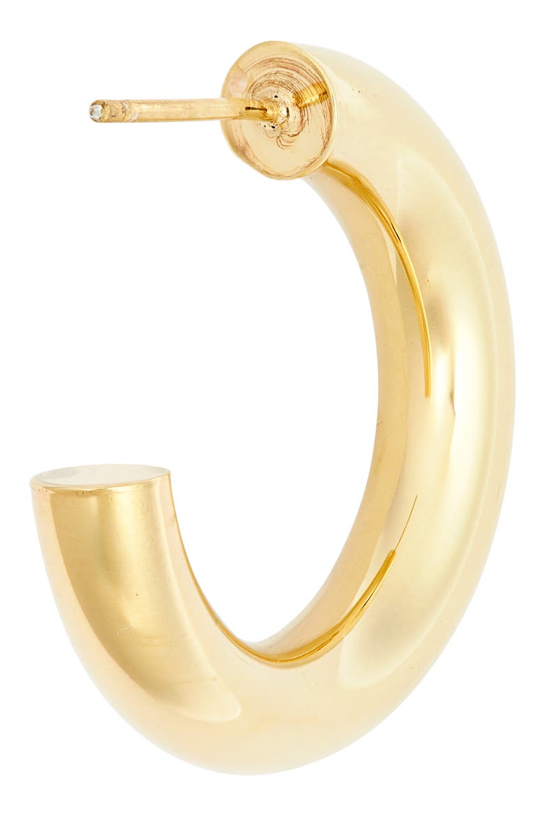 Lou Hoop Earrings, Alternate, color, YELLOW GOLD VERMEIL