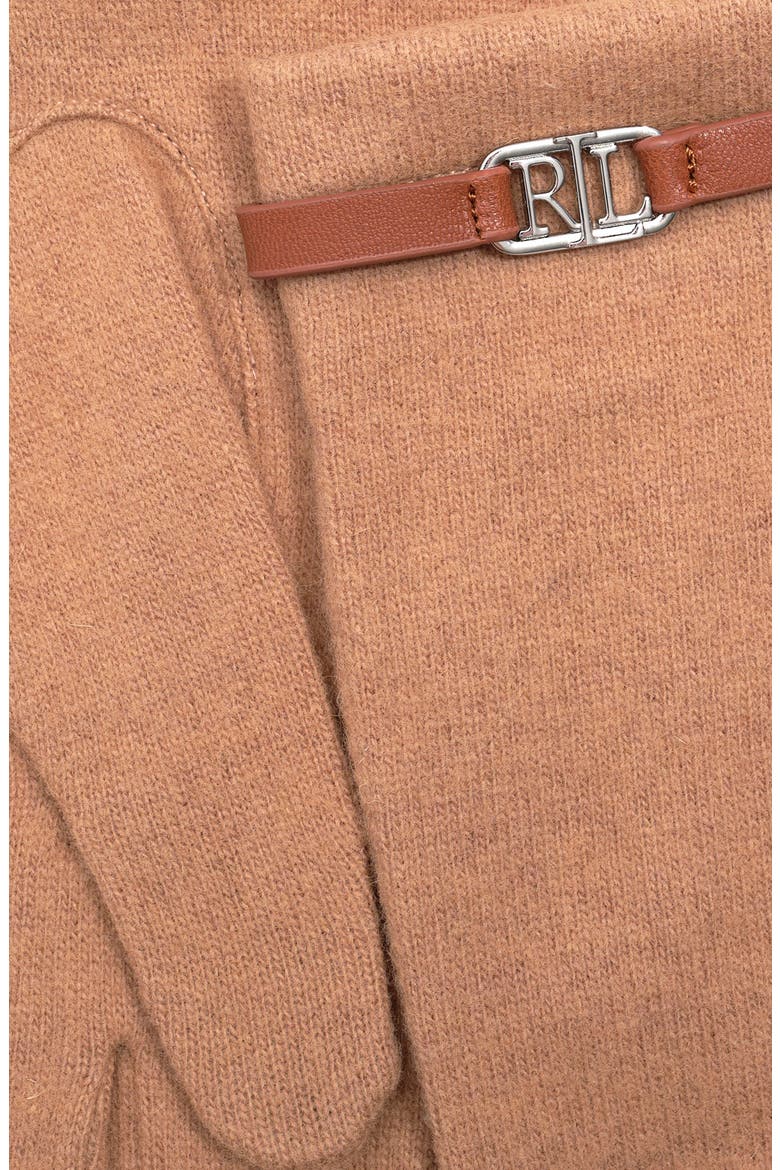 Oval Logo Bracelet Wool & Cashmere Blend Gloves, Alternate, color, CLASSIC CAMEL