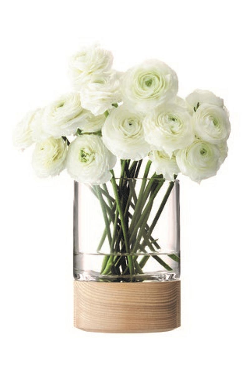 Lotta Ash Base Vase, Main, color, CLEAR