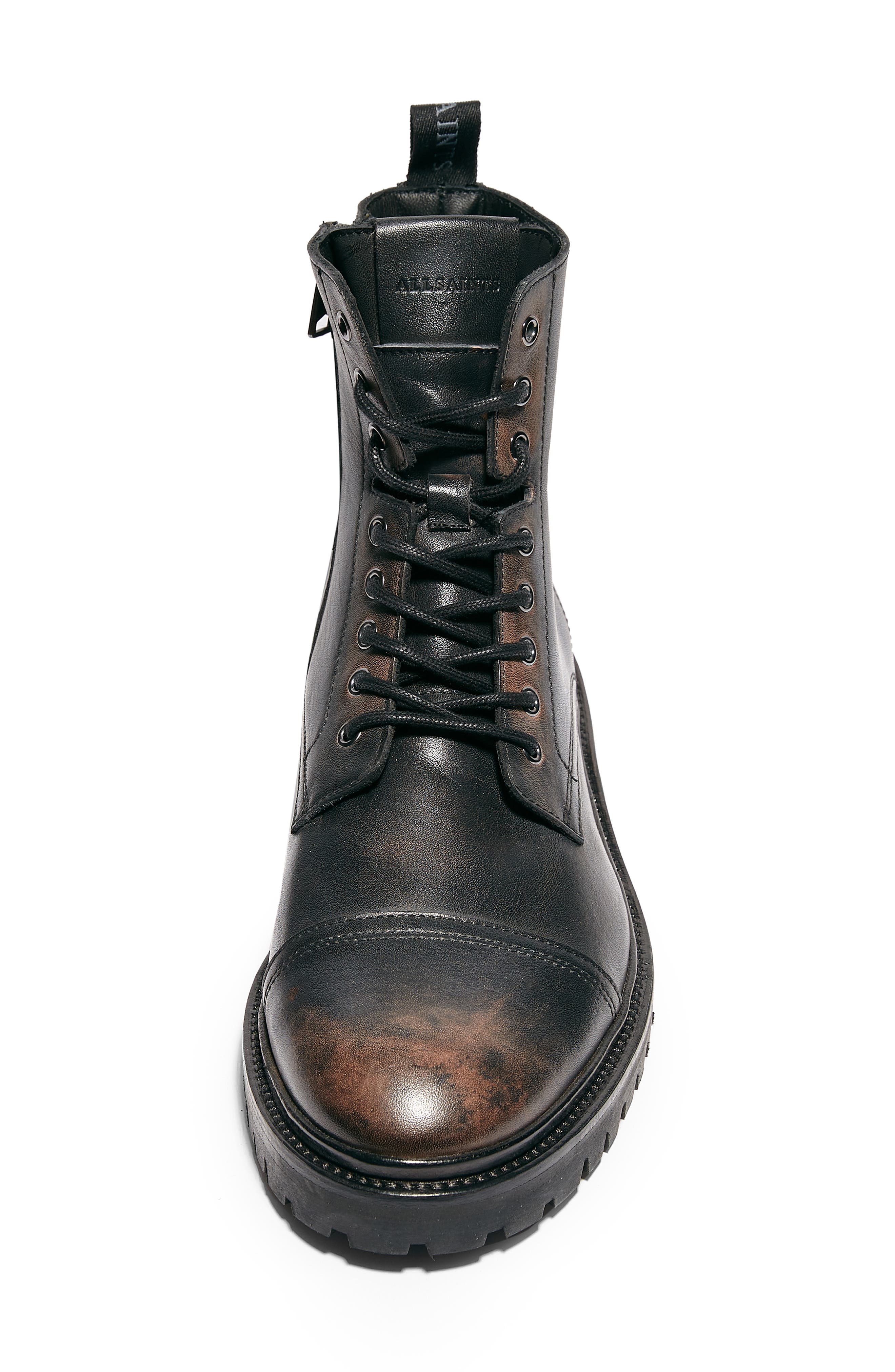 AllSaints Piero Cap Toe Boot, Alternate, color, 
