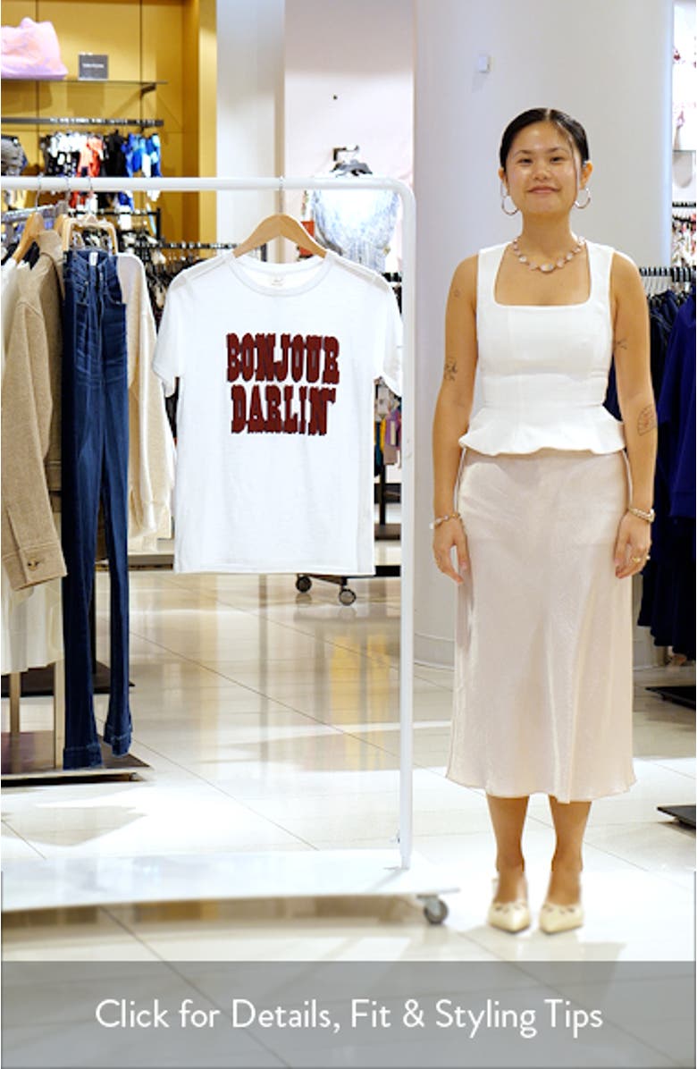 Bonjour Darlin Graphic T-Shirt, sales video thumbnail