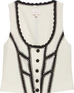 Cinq à Sept Sinclaire Crochet Corset Top