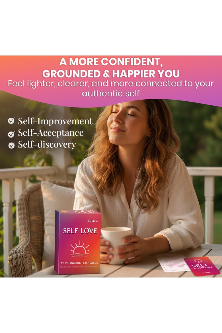 Affirmation, Mindfulness and Meditation Card Set, Alternate, color, Self love