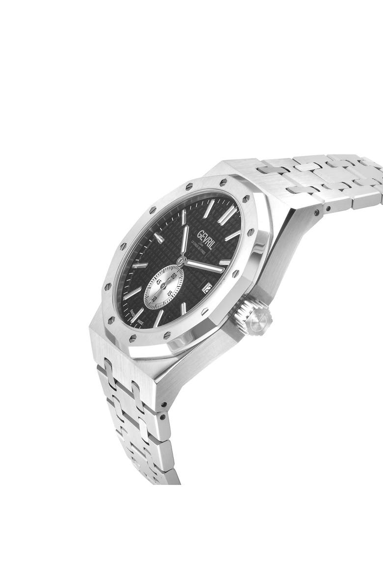 GEVRIL Gotham Bracelet Watch, 41mm, Alternate, color, Silver