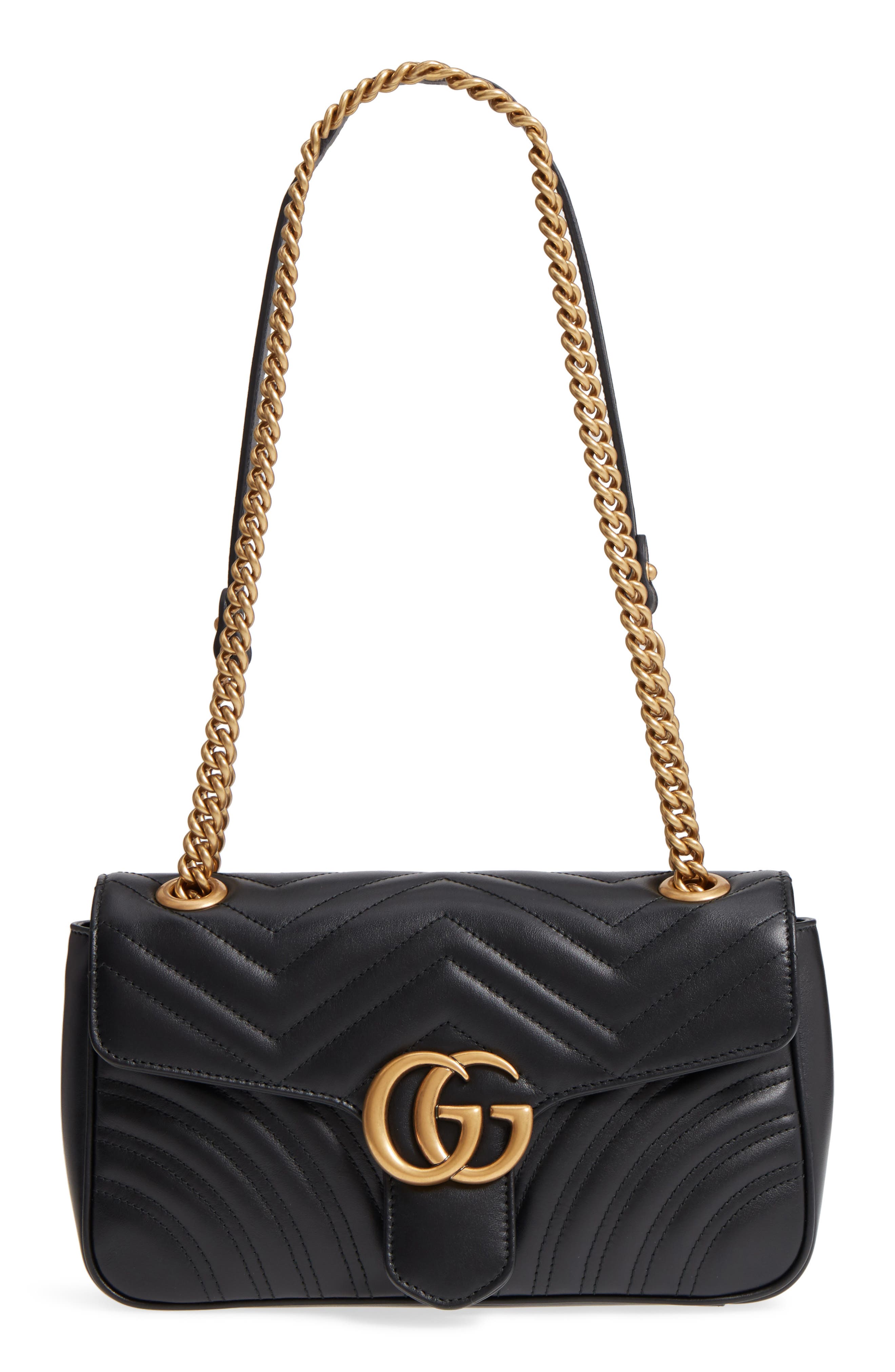 Gucci Small GG Marmont 2.0 Matelassé Leather Shoulder Bag, Main, color, 