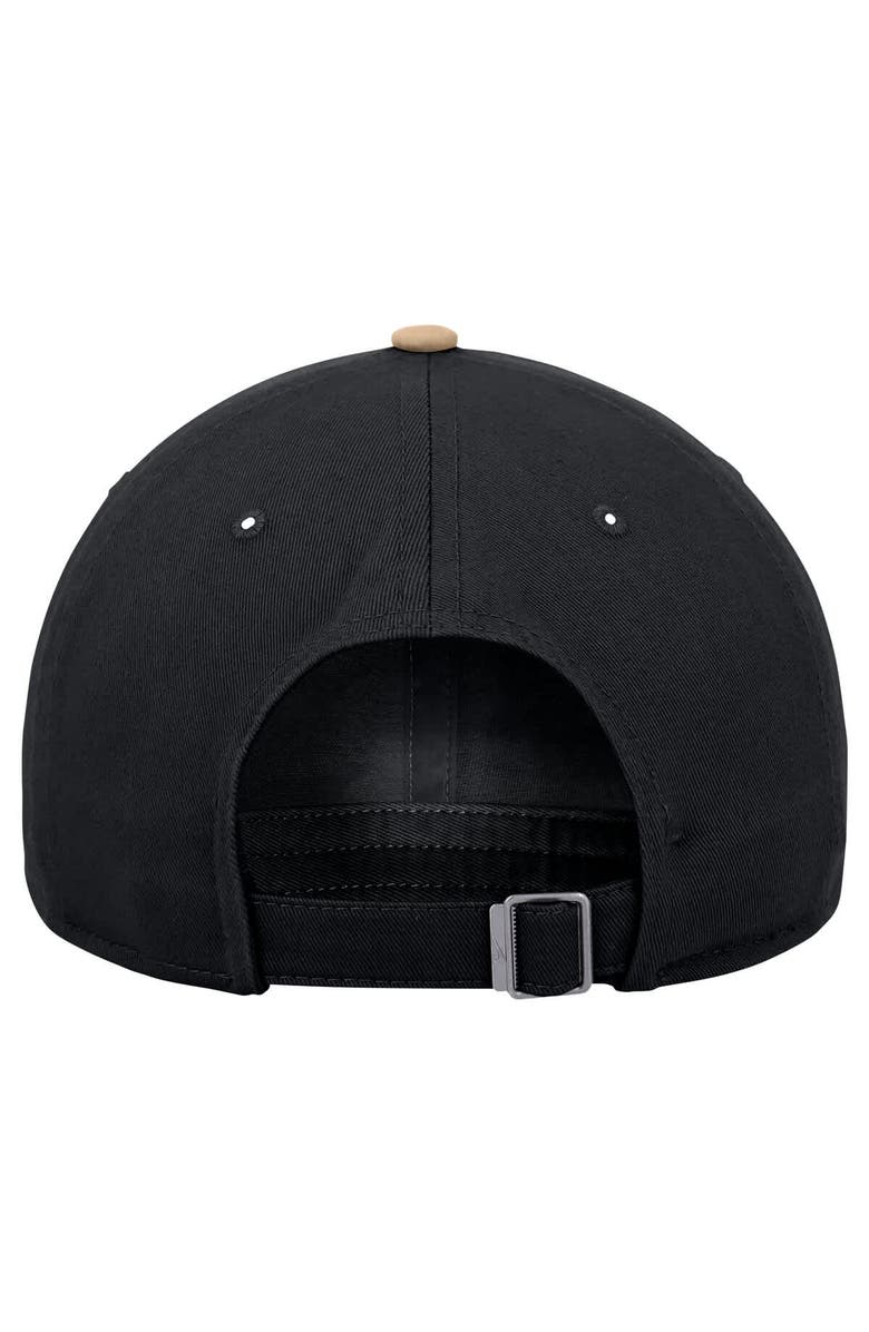 Nike Men's Nike Black Wake Forest Demon Deacons Colorblock Club Adjustable Hat, Alternate, color, Black