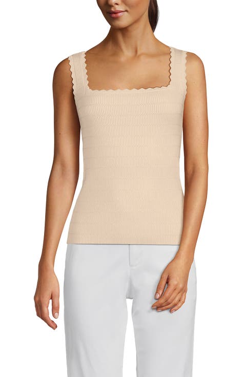High Retention Square Neck Tank Sweater