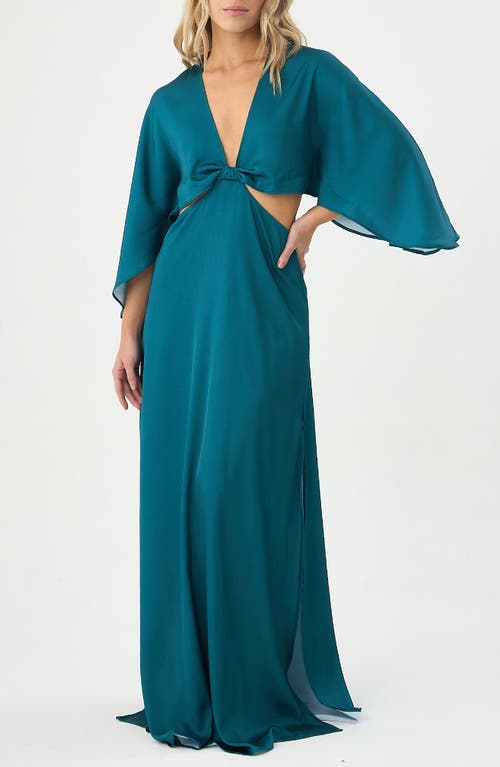 Boamar Avalon Cutout Cover-up Maxi Dress In Green