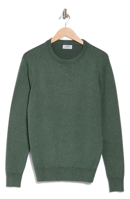 Tom Baine Solid Crewneck Pullover In Green