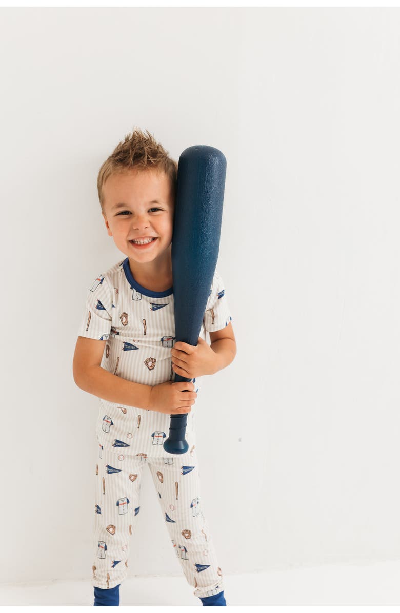 In My Jammers Baseball Two-Piece Sleepwear Set, Alternate, color, Blue Baseball