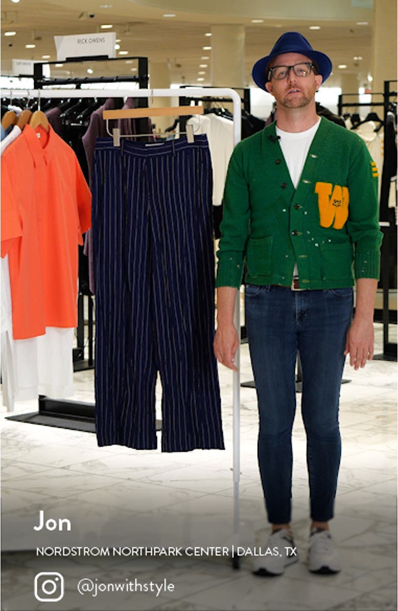 Sulllivan Metallic Pinstripe Crinkle Pants, sales video thumbnail