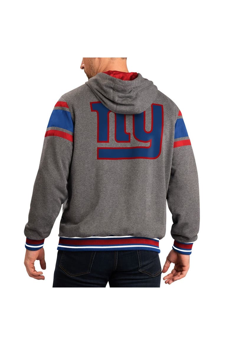 Men's G-III Sports by Carl Banks Royal/Gray New York Giants Extreme Full Back Reversible Hoodie Full-Zip Jacket, Alternate, color, Royal
