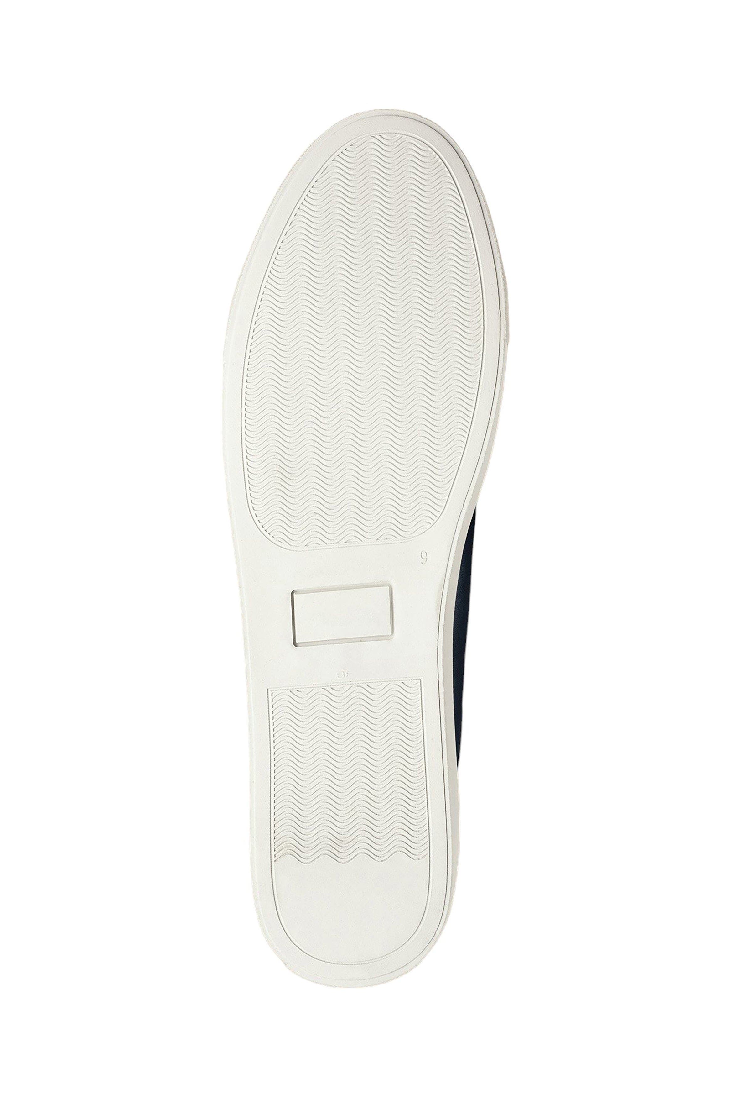 Leather Sneaker, Alternate, color, Navy