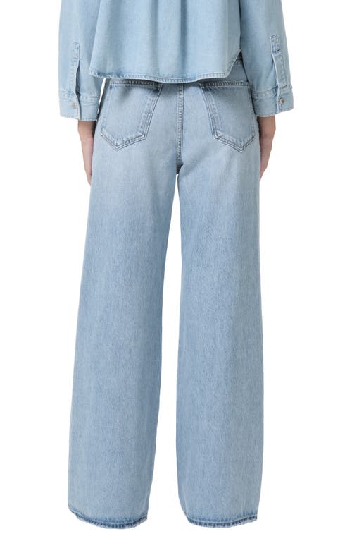 Agolde Dame High Waist Wide Leg Jeans In Blue