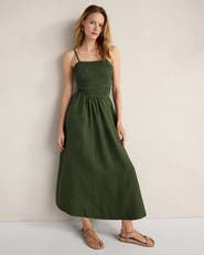 Haven Well Within Organic Cotton Linen Strappy Midi Dress