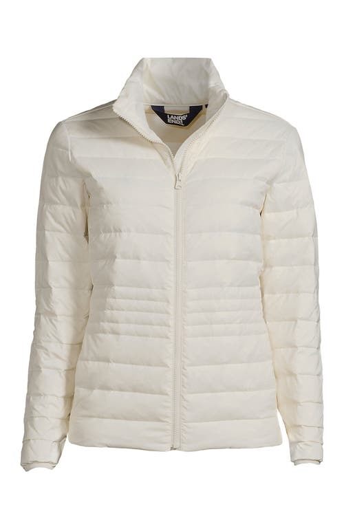 Lands' End Wanderweight Ultralight Packable Down Jacket In White