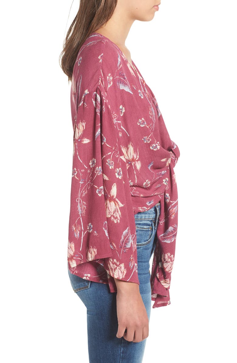 Billabong Sometimes Yours Knot Front Top, Alternate, color, 