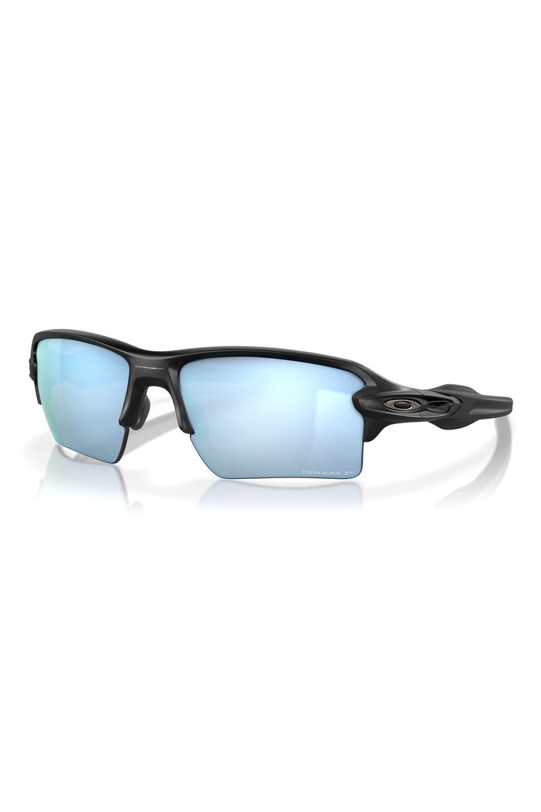 Flak® 2.0 XL 59mm Prizm™ Polarized Wrap Sunglasses, Alternate, color, BLACK / BLUE RED