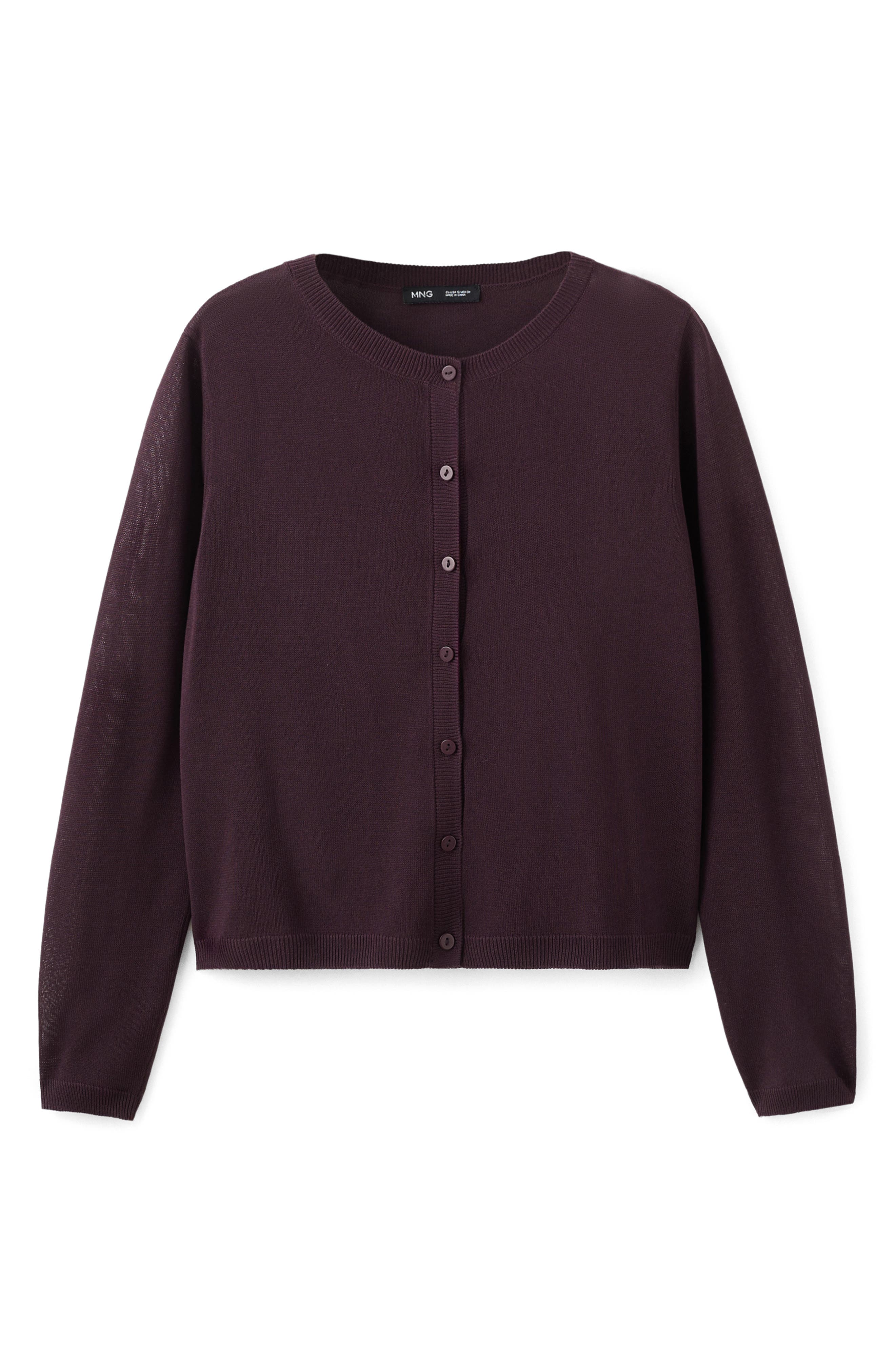 Fine Knit Crewneck Cardigan - image 3