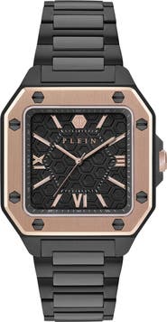 PHILIPP PLEIN Edge Two-Tone Bracelet Watch, 42mm