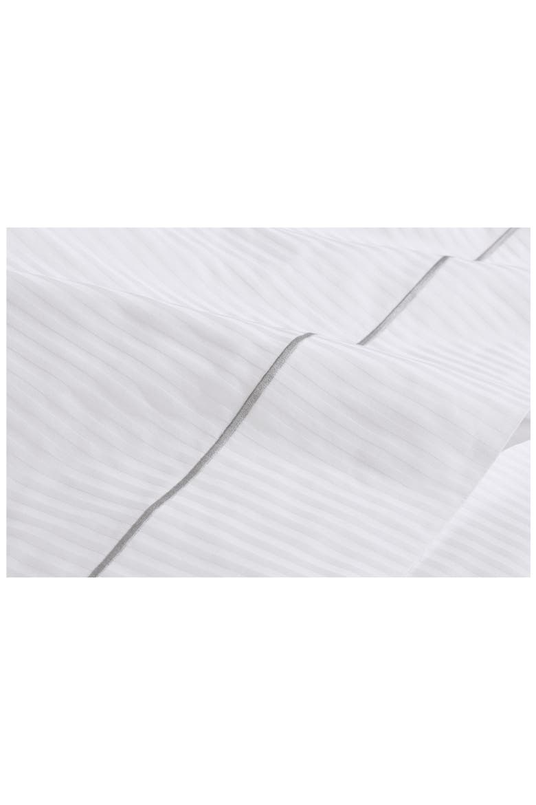 Signature Embroidered Stripe Sheet Set, Alternate, color, WHITE