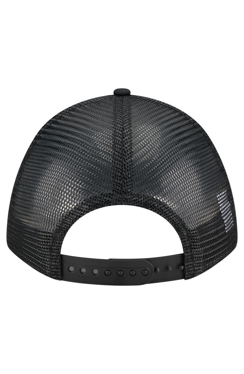 New Era Men's New Era Black San Diego Padres City Initial 9FORTY A-Frame M-Crown Adjustable Trucker Hat, Alternate, color, Black