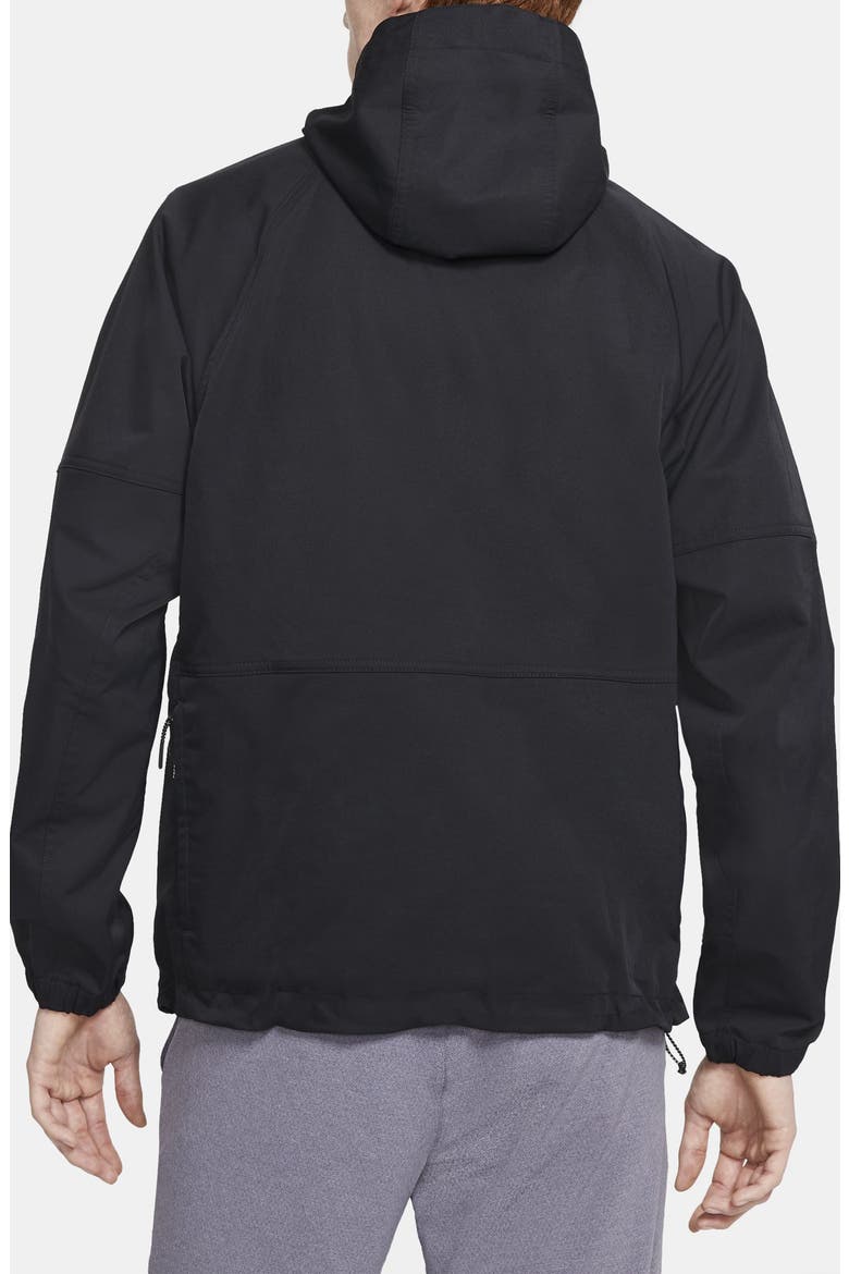 Nike Repel Water Repellent Hooded Golf Pullover, Alternate, color, BLACK/ BLACK/ BLACK