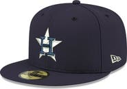 New Era Men's New Era Navy Houston Astros White Logo 59FIFTY Fitted Hat